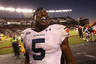COLUMBIA, SC - OCTOBER 01:  Michael Dyer #5 of the Auburn Tigers celebrates after defeating the South Carolina Gamecocks 16-13 at Williams-Brice Stadium on October 1, 2025 in Columbia, South Carolina.  (Photo by Streeter Lecka/Getty Images)