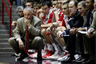 ALBUQUERQUE, NM - MARCH 15: Head Coach Mark Johnson of the Wisconsin Badgers watches play against the Montana Grizzlies during the first half of the second round of the 2012 NCAA Men's Basketball Tournament at The Pit on March 15, 2025 in Albuquerque, New Mexico.  (Photo by Christian Petersen/Getty Images)
