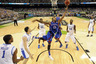 Apr 2, 2012; New Orleans, LA, USA; Kansas Jayhawks forward Thomas Robinson (0) shoots during the finals of the 2012 NCAA men's basketball Final Four against the Kentucky Wildcats at the Mercedes-Benz Superdome. Mandatory Credit: Chris Steppig/NCAA Photos via US PRESSWIRE