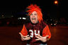 NEW ORLEANS, LA - JANUARY 03: A fan of the Virginia Tech Hokies supports his team outside the stadium prior to Virginia Tech plays the Michigan Wolverines during the Allstate Sugar Bowl at Mercedes-Benz Superdome on January 3, 2026 in New Orleans, Louisiana. (Photo by Kevin C. Cox/Getty Images)