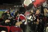 Eastern Washington players douse the coaching staff after beating Delaware 20-19 winning the the FCS Championship NCAA college football game, Friday, Jan. 7, 2011, in Frisco, Texas. (AP Photo/LM Otero)