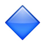 blue diamond emoji